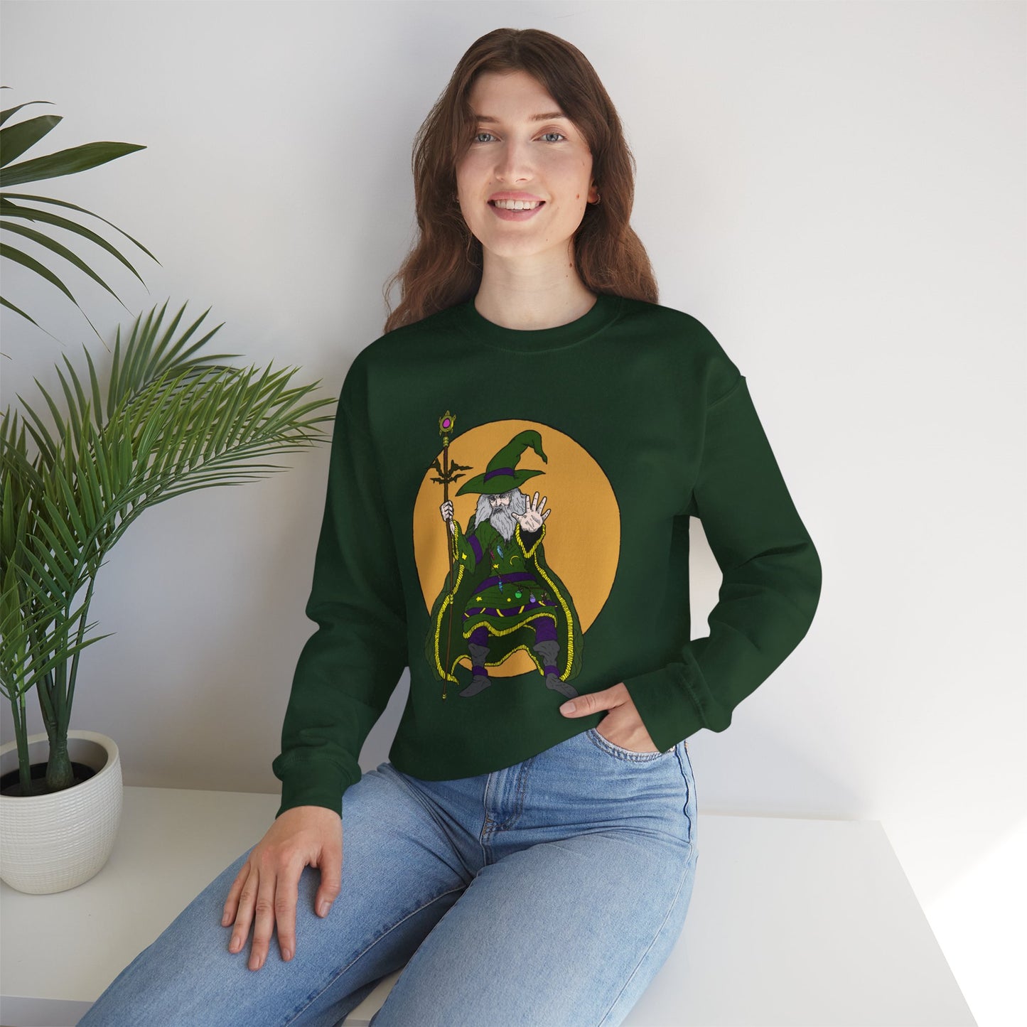Wizard-Themed Unisex Crewneck Sweatshirt
