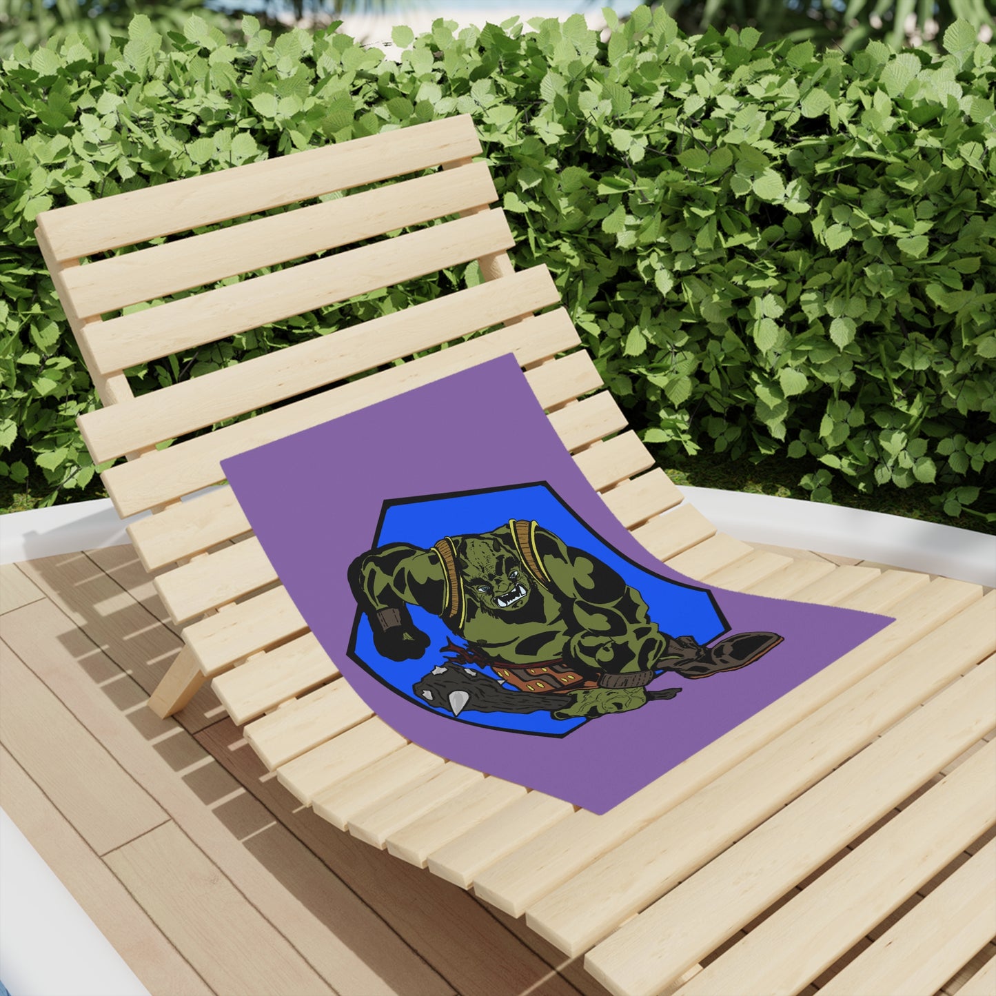 Running Ogre Beach Towel