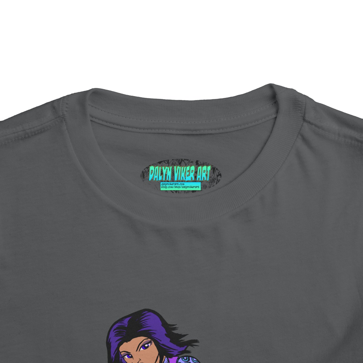 Toddler Tee — Purple Superstar Heroine Graphic Shirt
