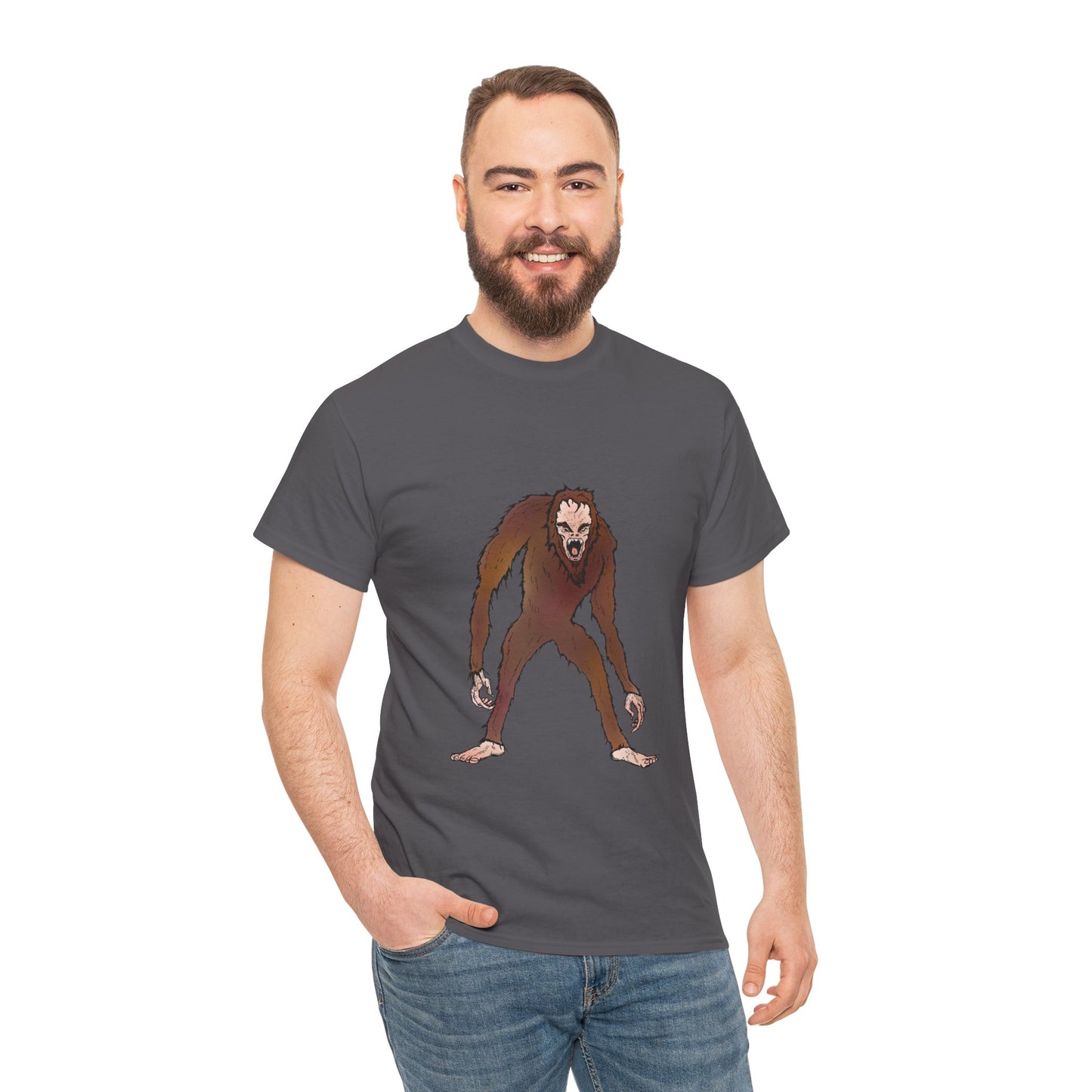 Bigfoot Sketch T‑Shirt — Retro Sasquatch Graphic Tee