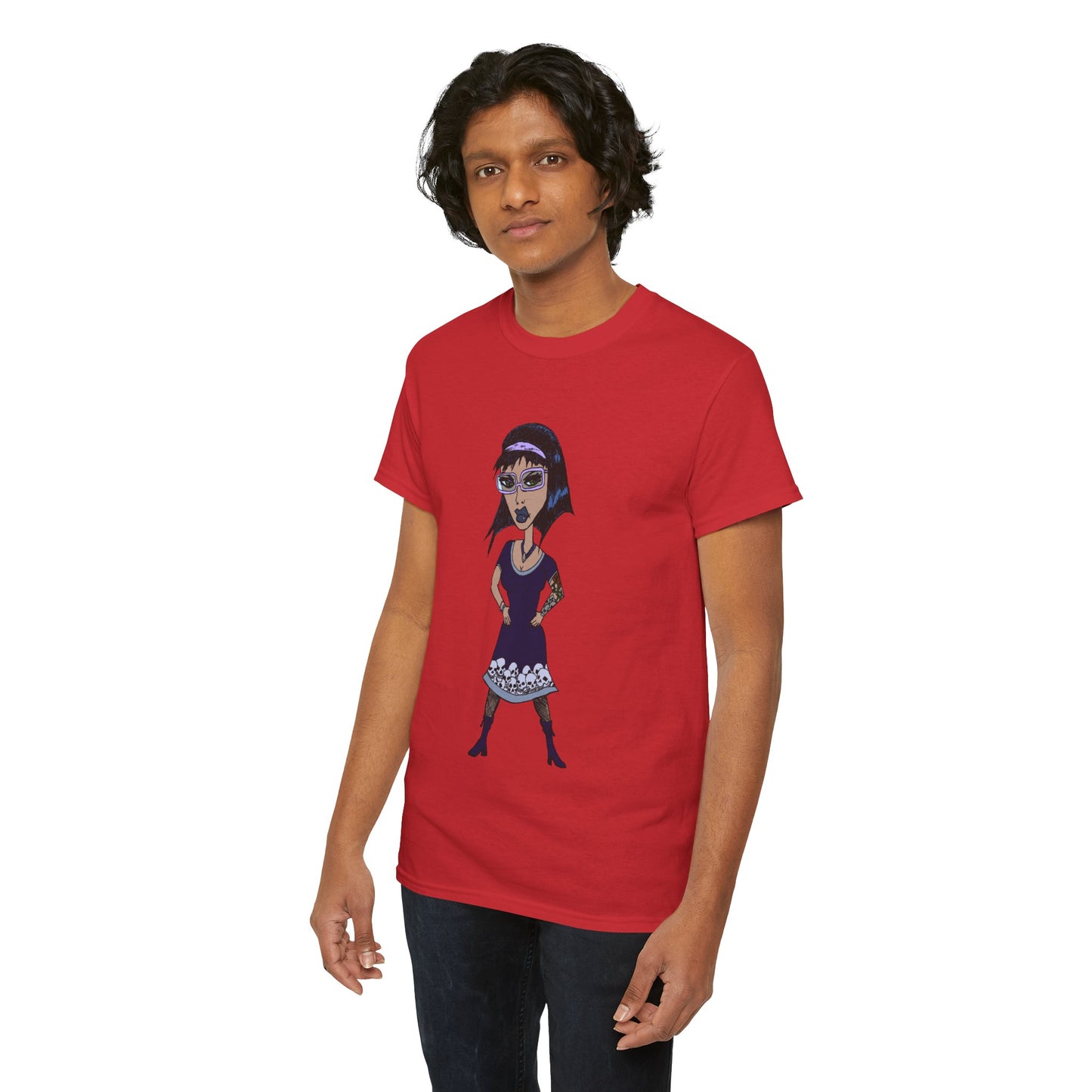 Gothic Doll T-Shirt — Retro Vampire Girl Graphic Tee