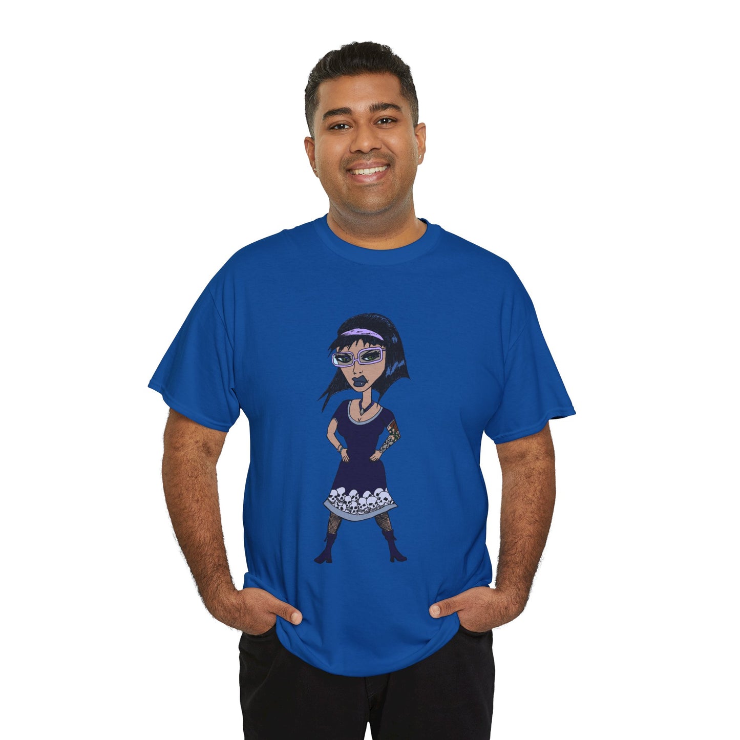 Gothic Doll T-Shirt — Retro Vampire Girl Graphic Tee