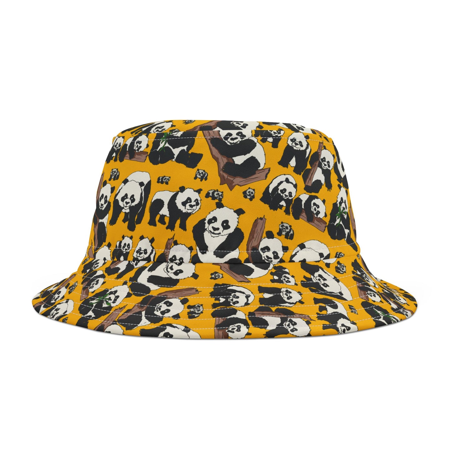 Panda Print Bucket Hat, Cool Summer Accessory, Trendy Gift for Animal Lovers, Perfect for Festivals, Beach, Casual Wear
