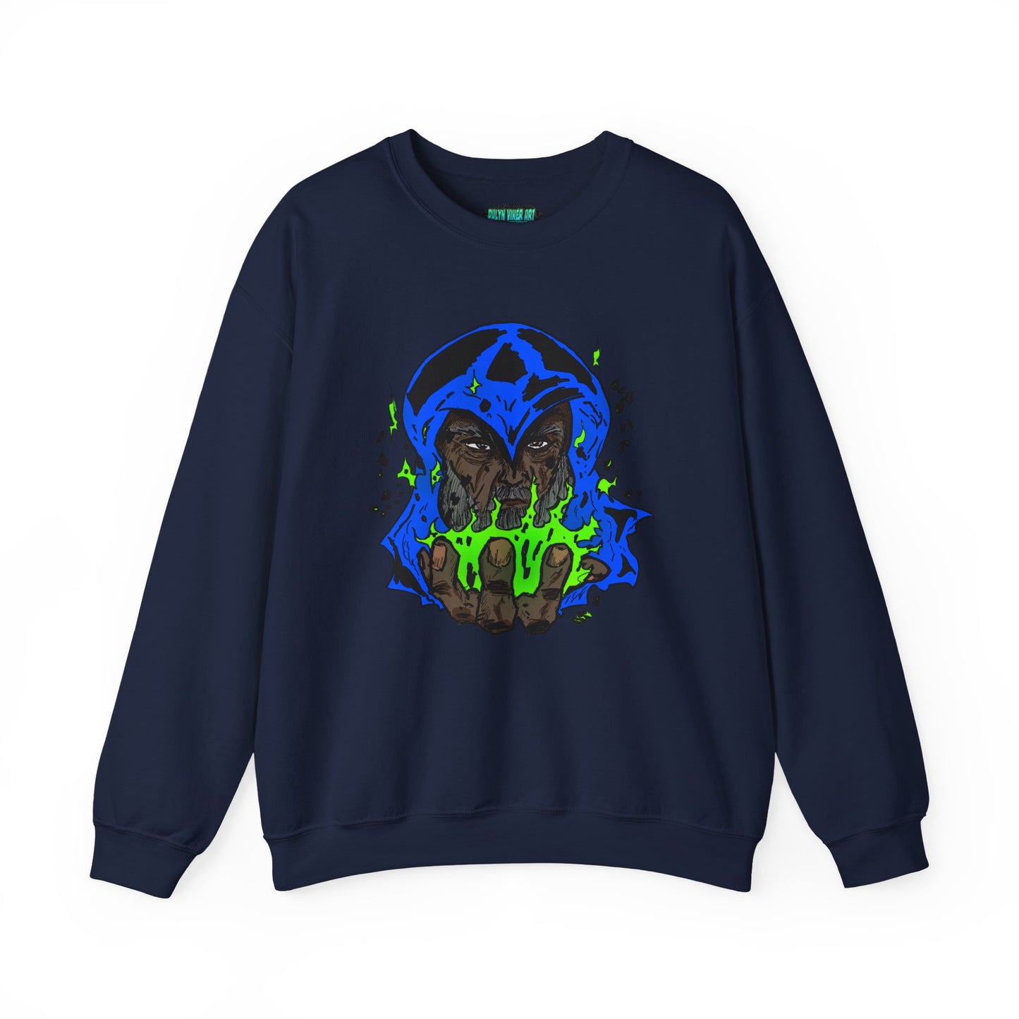 Cosmic Wizard Mystical Graphic Sweatshirt