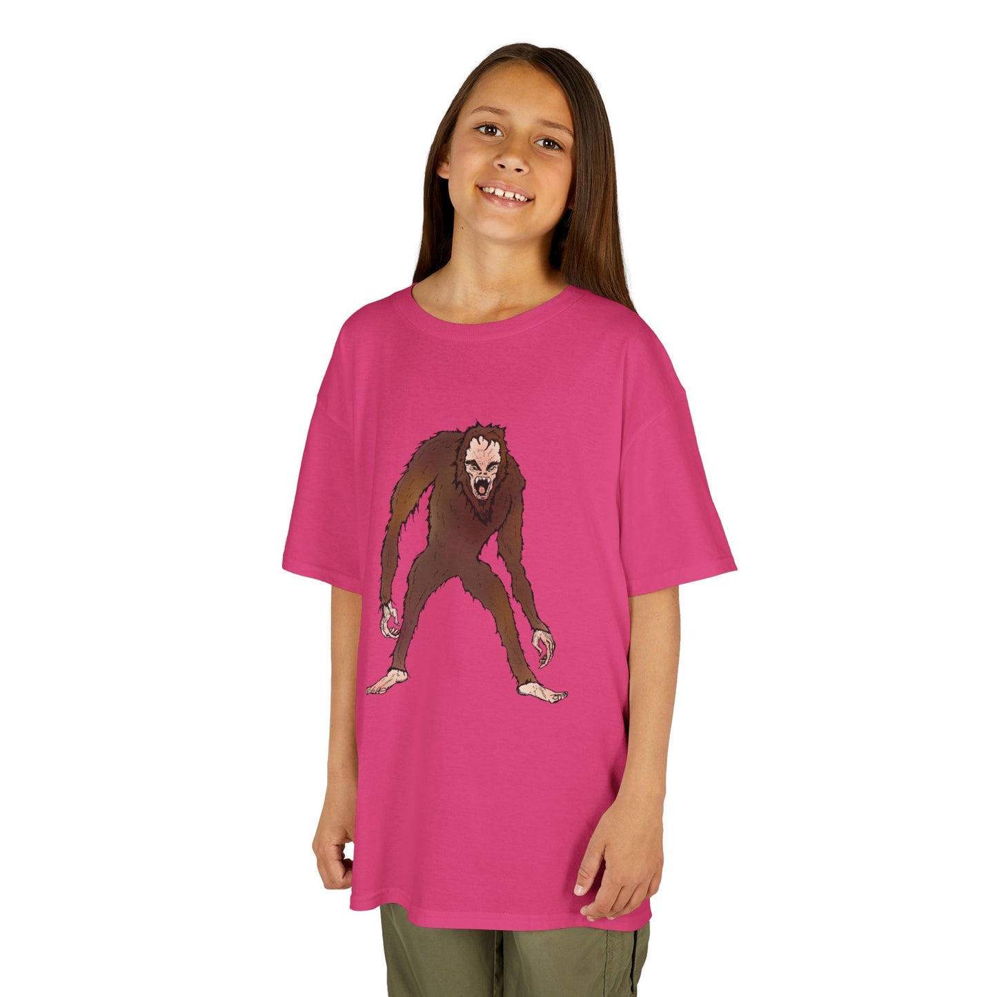 Kids Tee — Playful Sasquatch/Yeti Monster Graphic