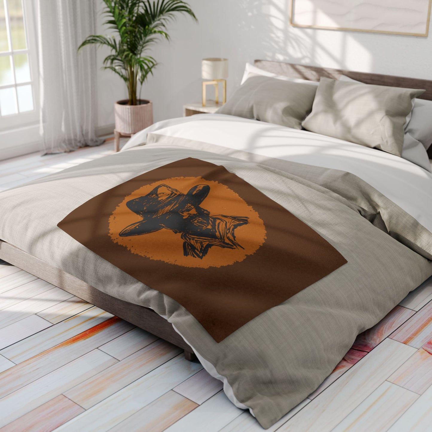 Southwestern Cowboy Arctic Fleece Blanket