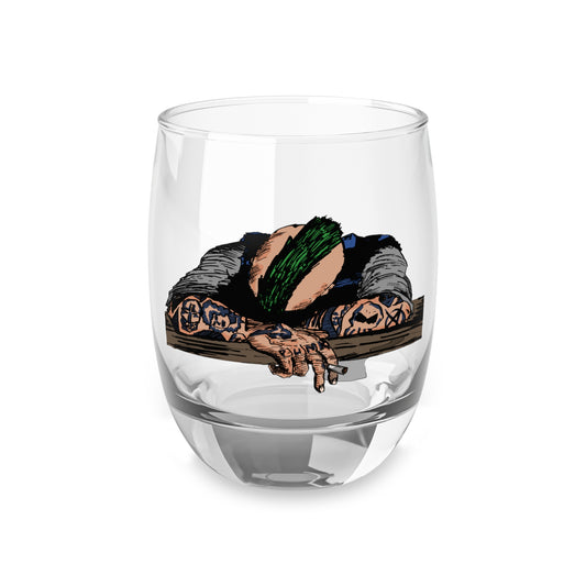 Punk and Done color Unique Whiskey Glass with Artistic Design, Gift for Whiskey Lovers, Barware, Home Decor, Father's Day, Birthday Present