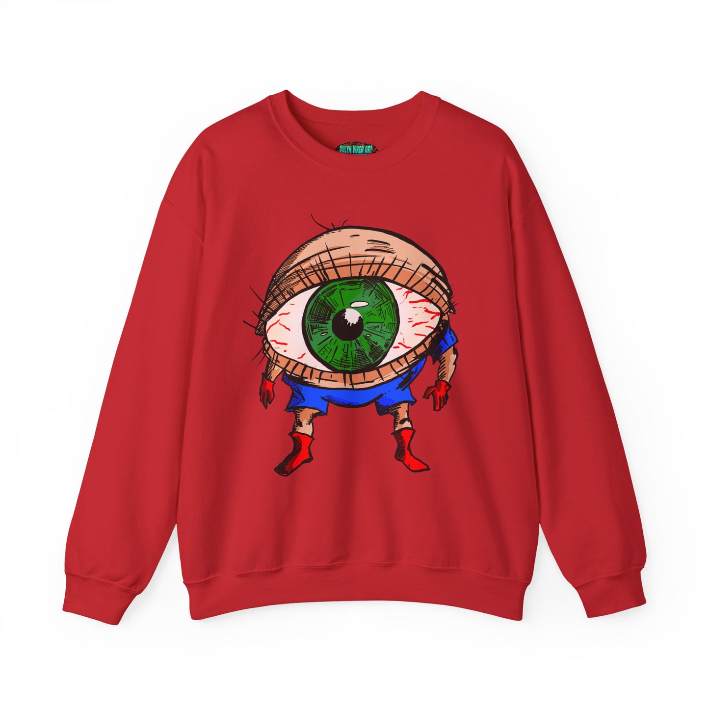 Terrif-EYE-ing Unique Cartoon Eye Sweatshirt - Unisex Heavy Blend™