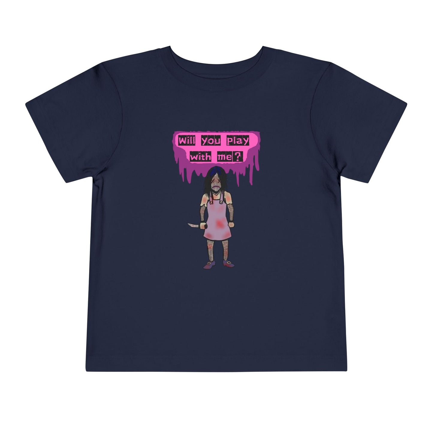 Toddler Tee - Evil Doll - Will You Play With Me