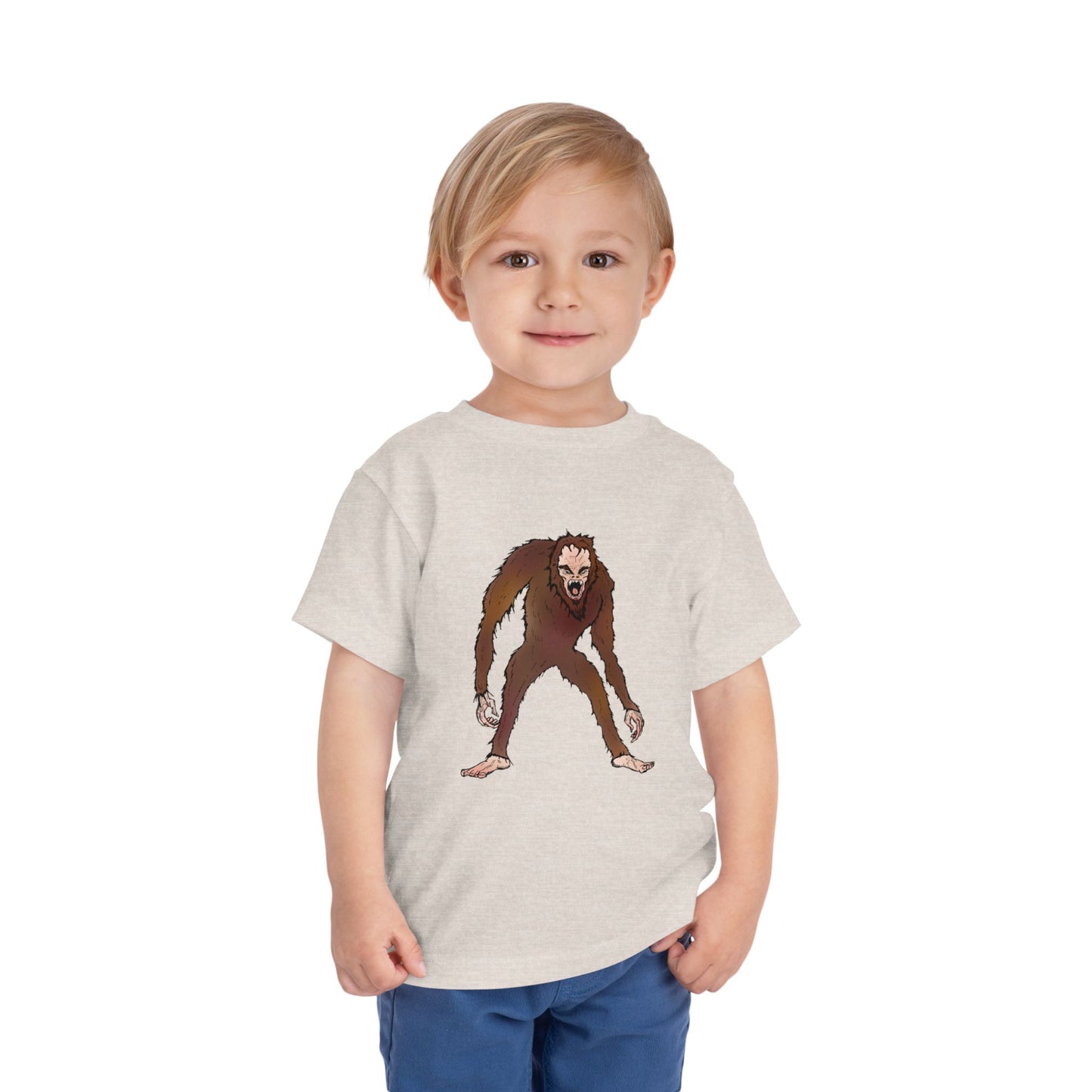 Toddler Tee — Cute Cartoon Kid-Friendly Bigfoot Graphic Shirt