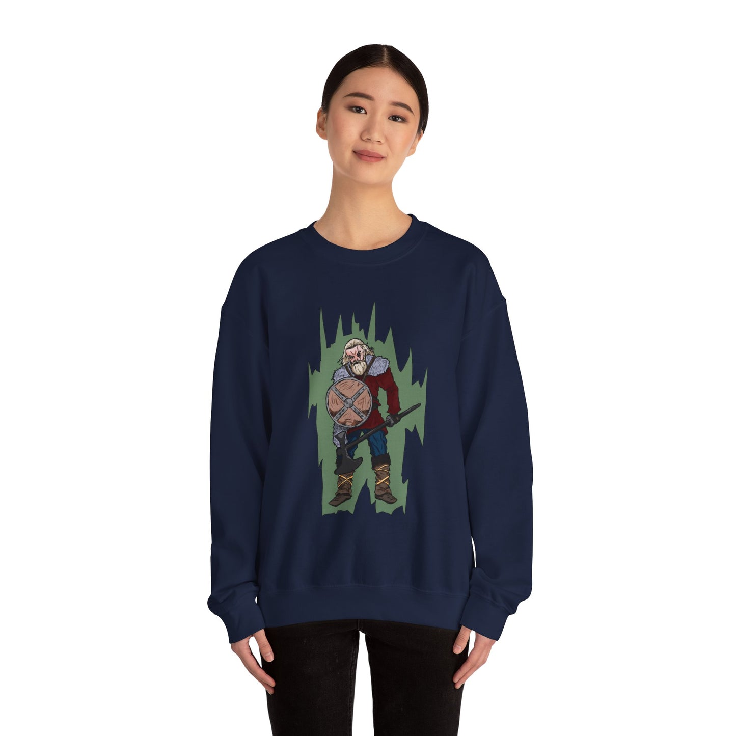 Viking Warrior Sweatshirt - Unisex Heavy Blend Crewneck