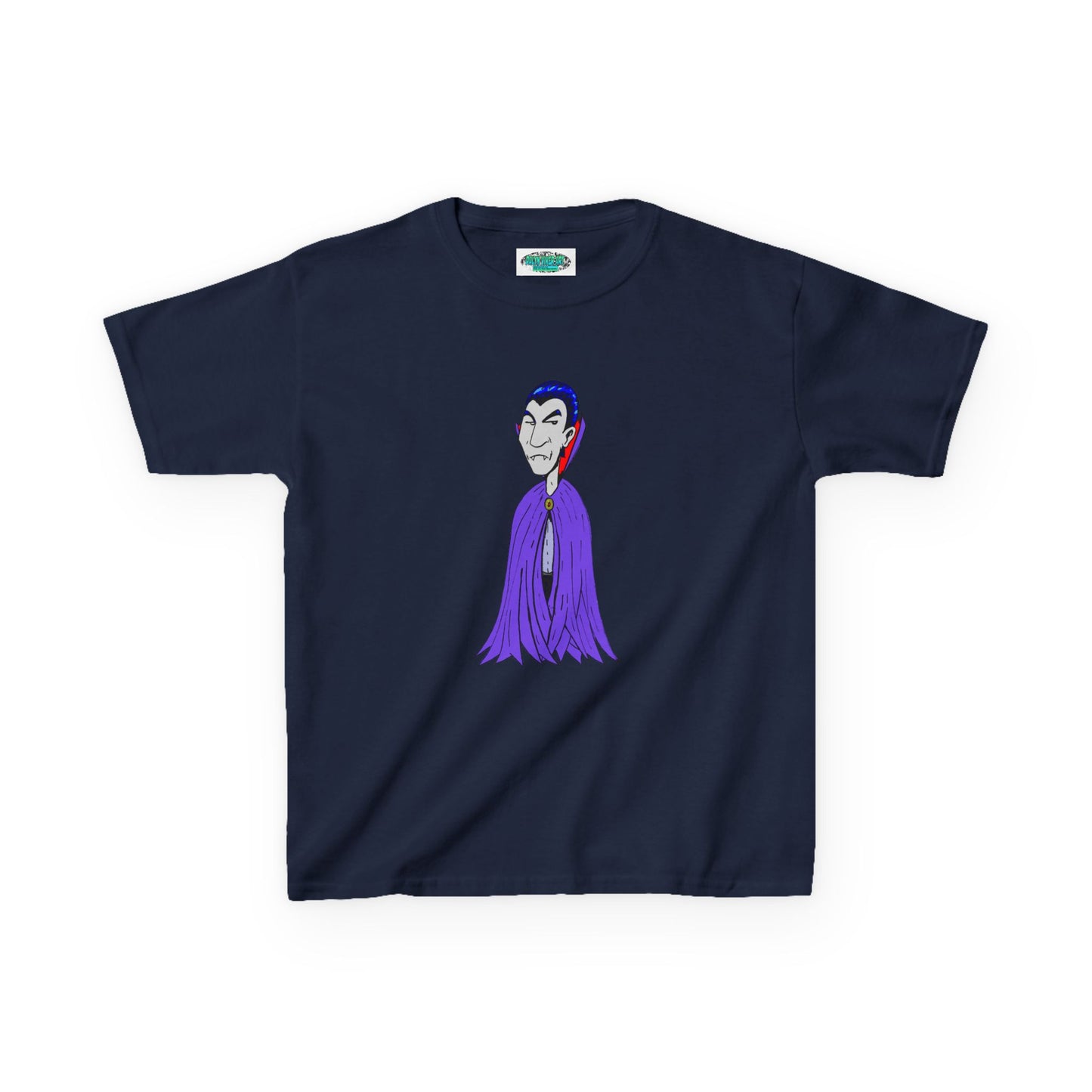 Kids Vampire T-Shirt — Cute Purple Dracula Tee for Halloween