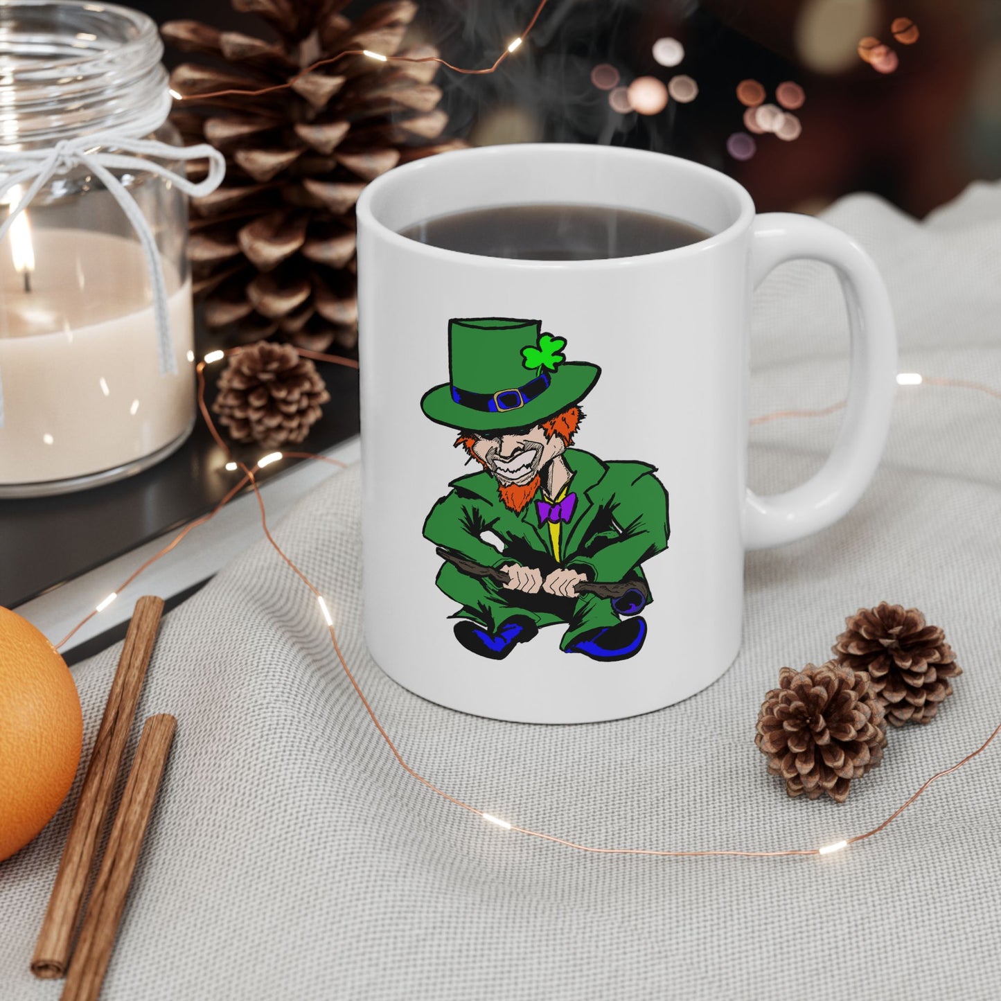 Lucky Leprechaun Ceramic Mug | St. Patrick's Day 11oz