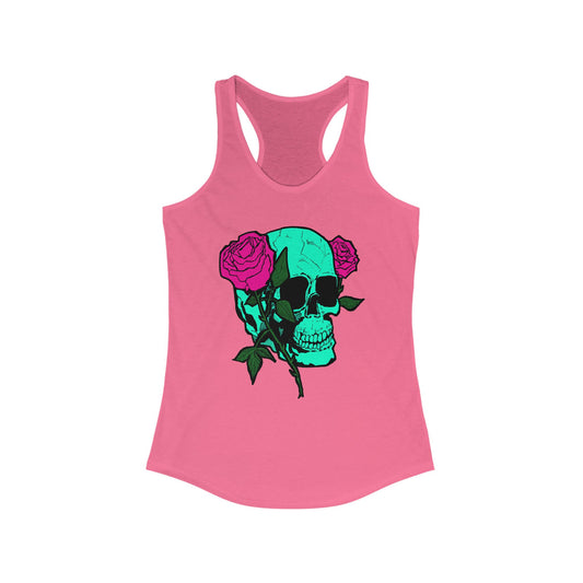 Skull and Roses Tank Top for Women - Ideal Summer Casual Wear