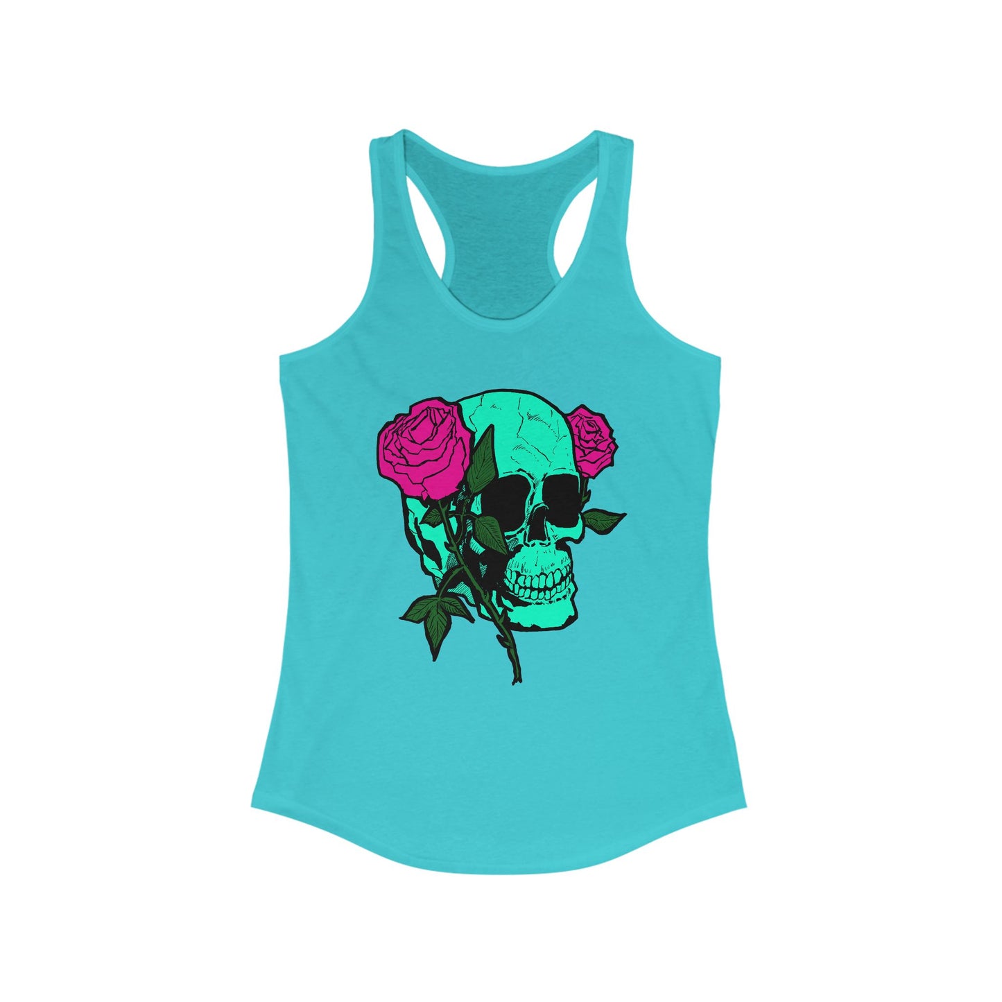 Skull and Roses Tank Top for Women - Ideal Summer Casual Wear