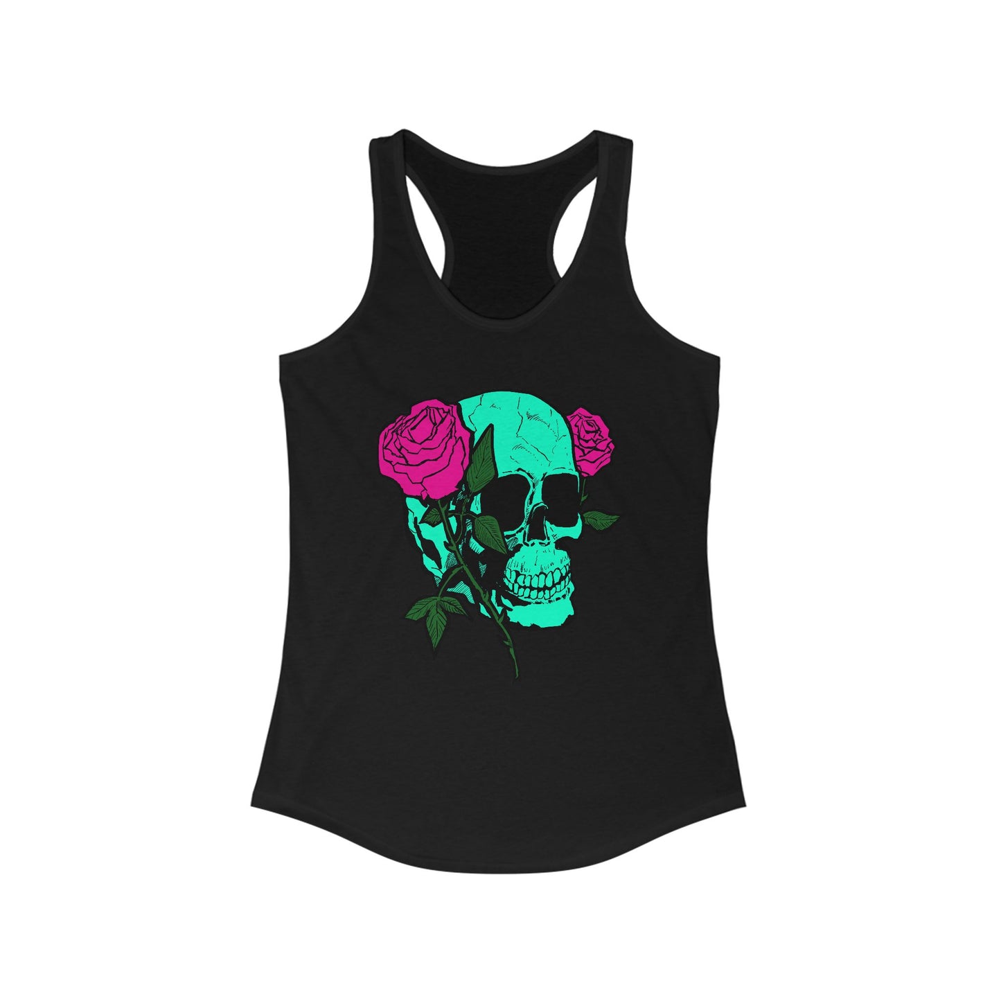 Skull and Roses Tank Top for Women - Ideal Summer Casual Wear