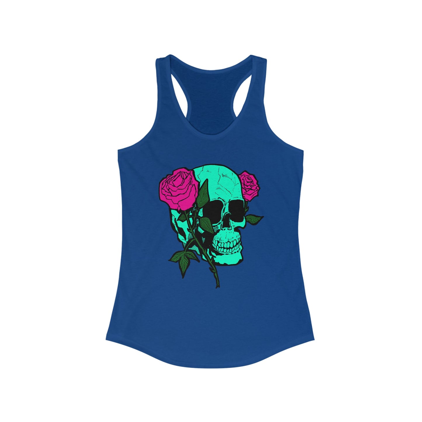 Skull and Roses Tank Top for Women - Ideal Summer Casual Wear