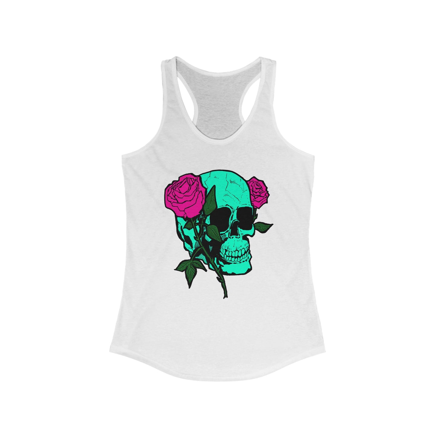 Skull and Roses Tank Top for Women - Ideal Summer Casual Wear