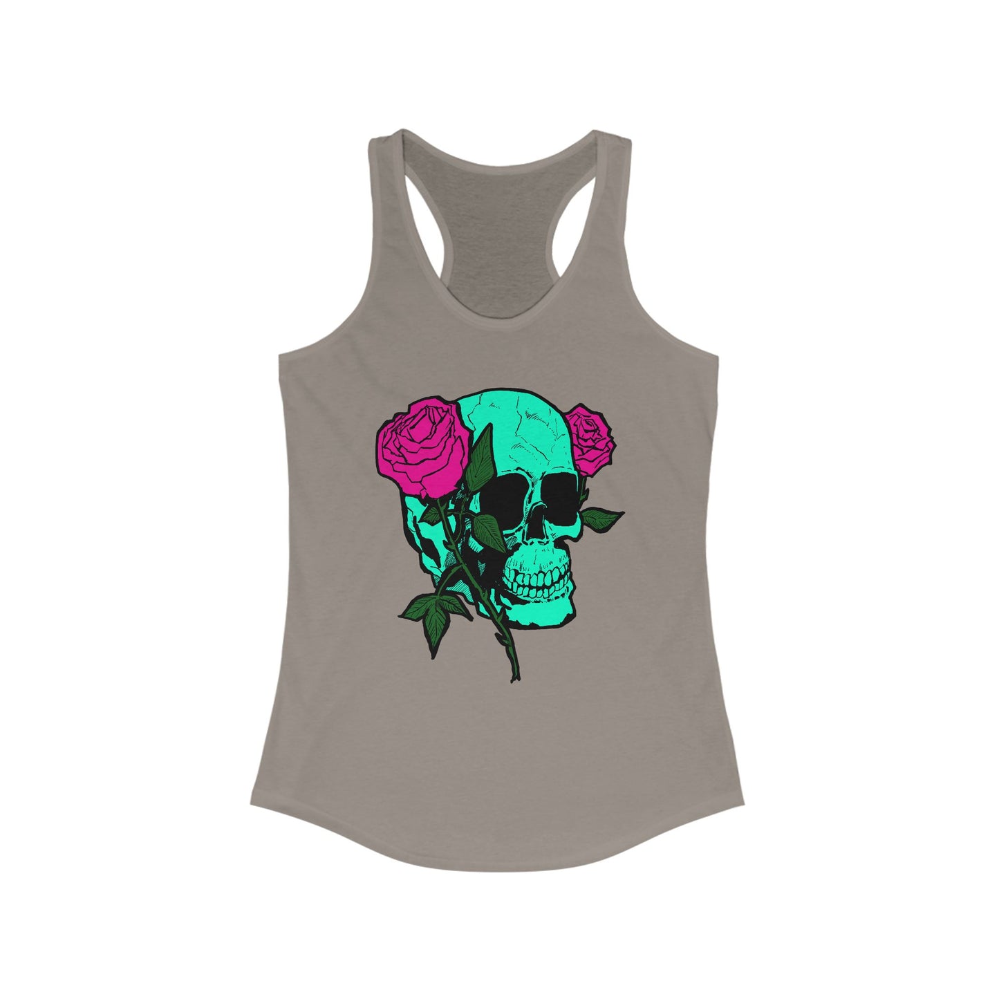 Skull and Roses Tank Top for Women - Ideal Summer Casual Wear