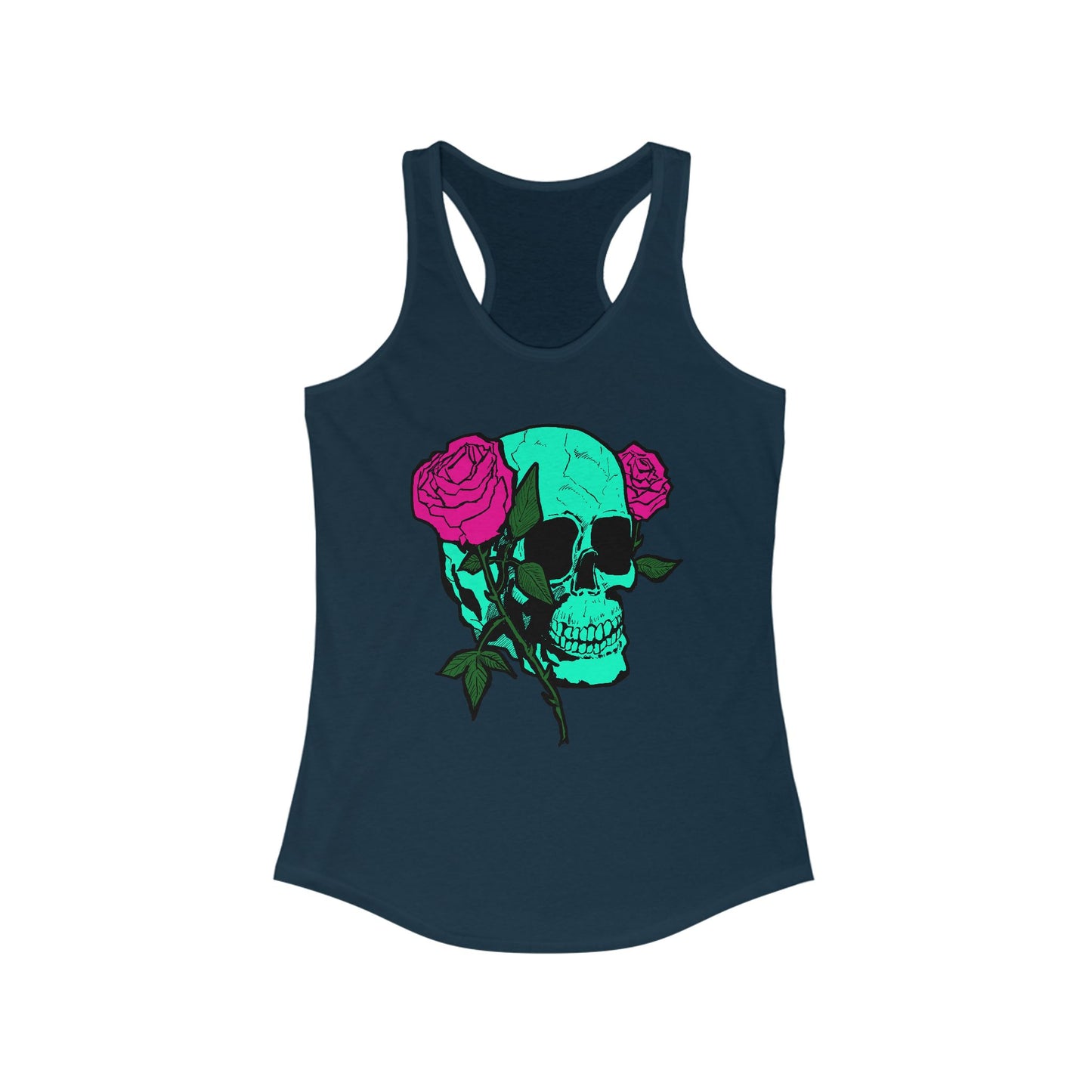 Skull and Roses Tank Top for Women - Ideal Summer Casual Wear