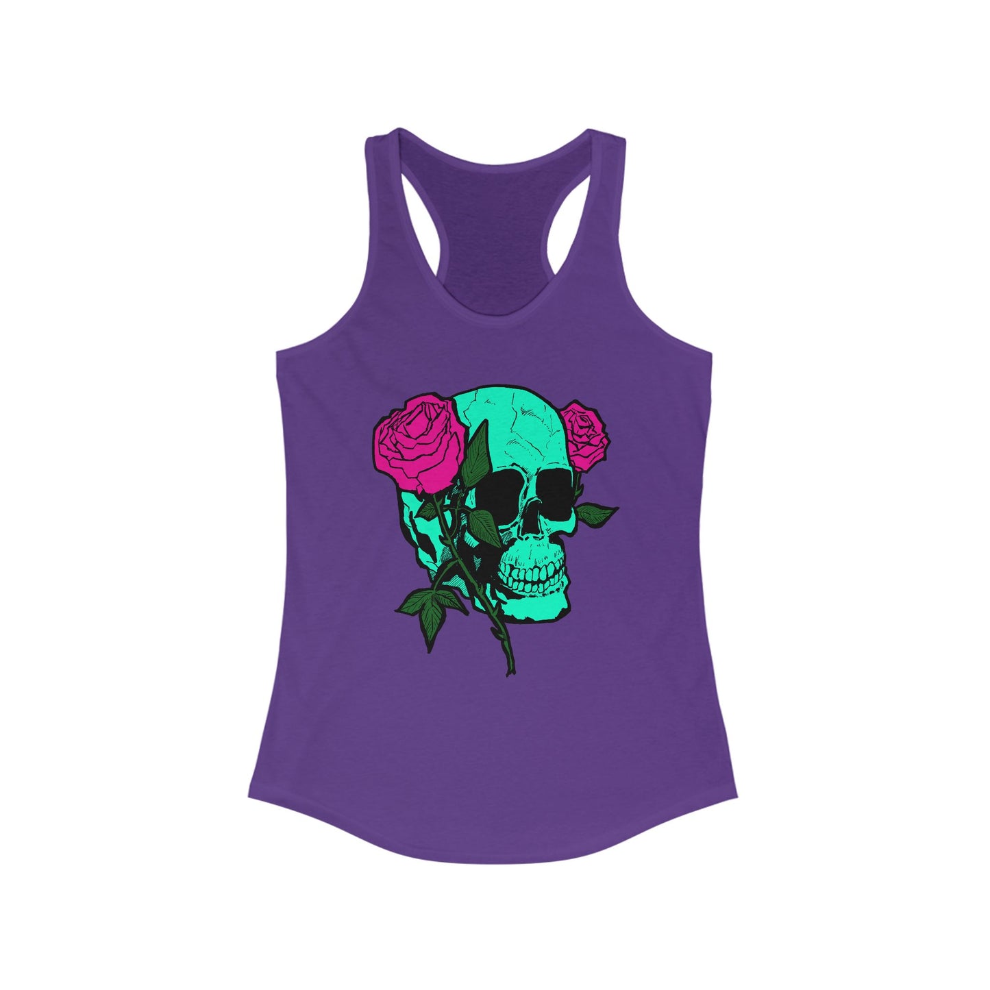 Skull and Roses Tank Top for Women - Ideal Summer Casual Wear