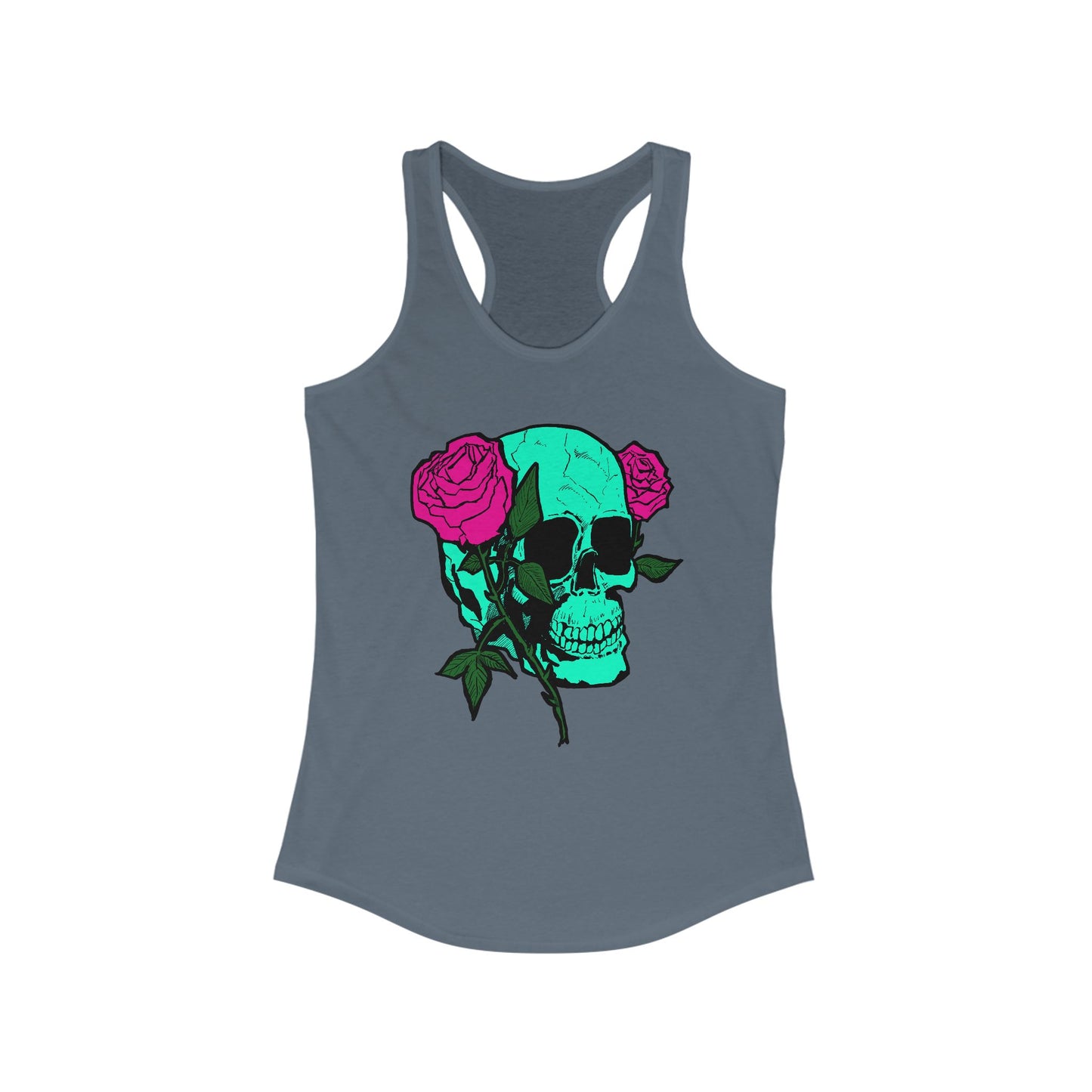 Skull and Roses Tank Top for Women - Ideal Summer Casual Wear