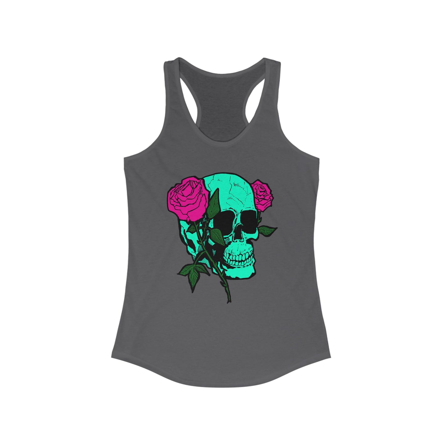 Skull and Roses Tank Top for Women - Ideal Summer Casual Wear