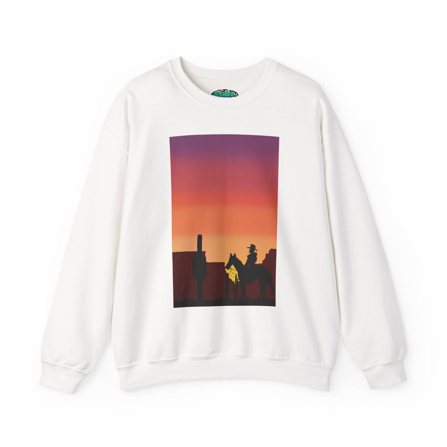 Desert Sunset Silhouette Unisex Crewneck Sweatshirt