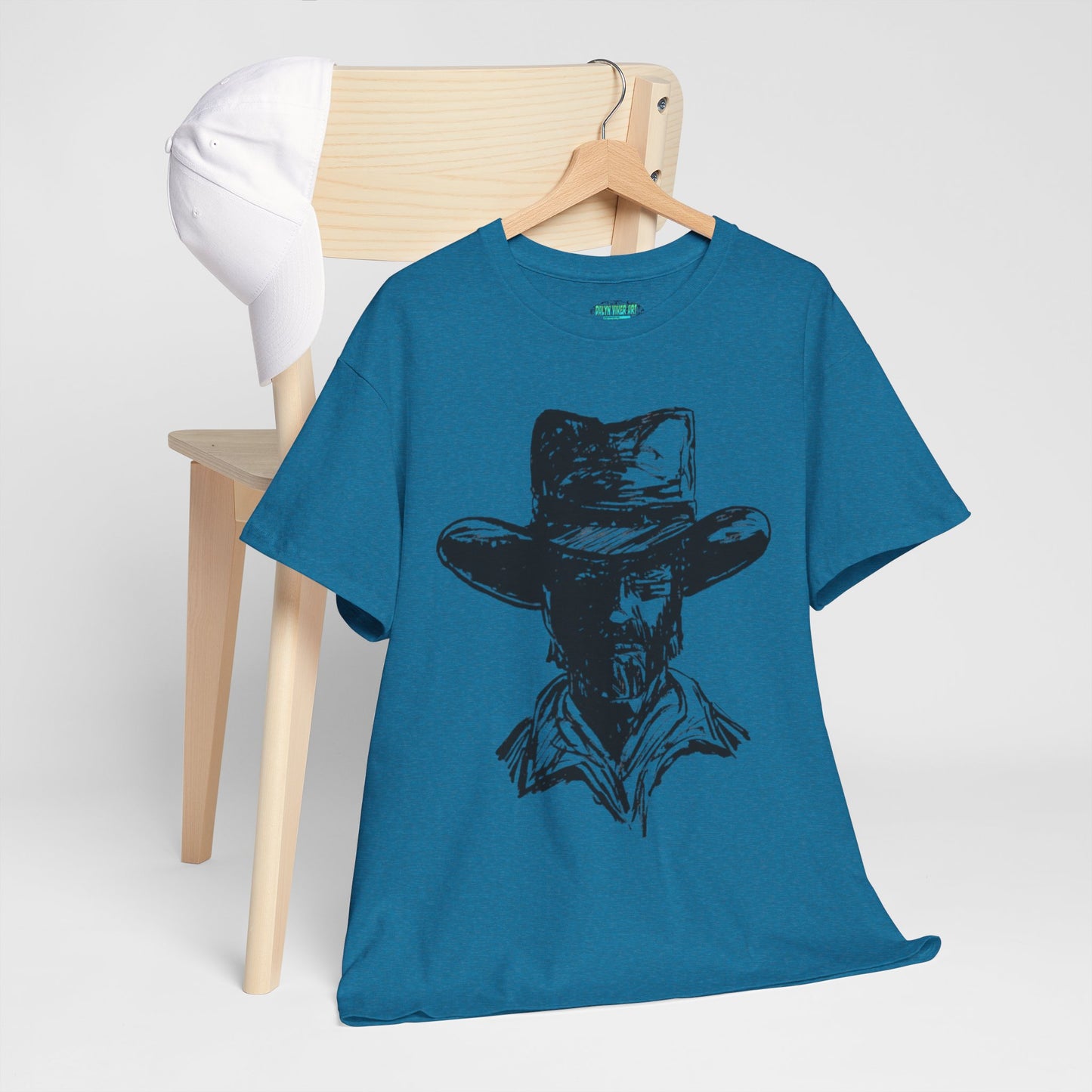 Rustic Cowboy Graphic Unisex Heavy Cotton Tee