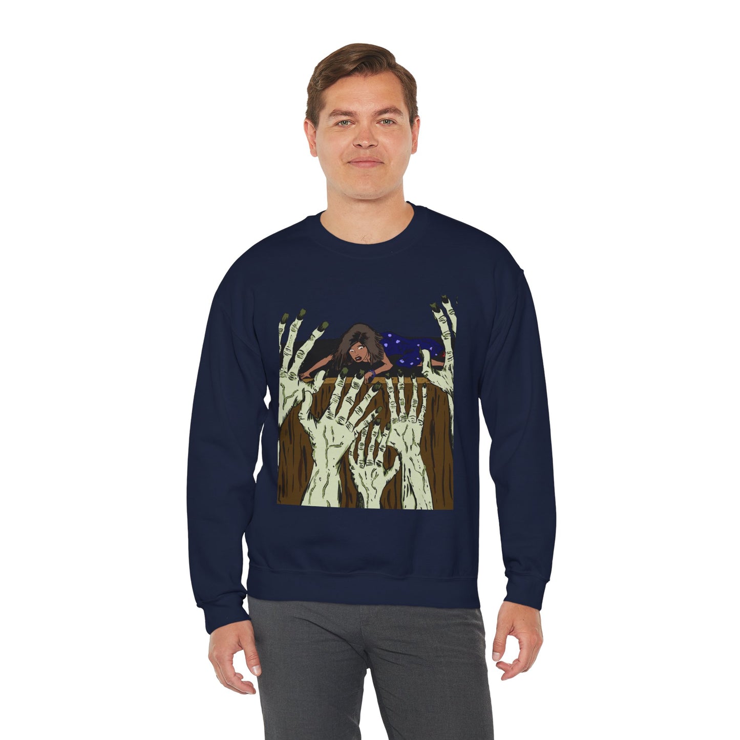Haunting Hands Crewneck Sweatshirt - Unisex Heavy Blend™