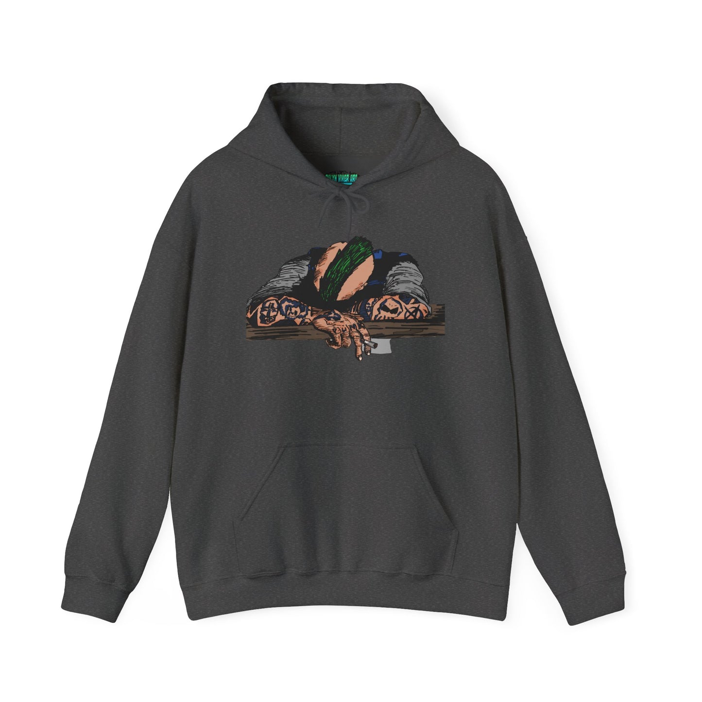 Punk and Done Color Unisex Hooded Sweatshirt, Cozy Streetwear, Unique Gift for Art Lovers, Casual Lounge Wear, Perfect for Fall Fashion