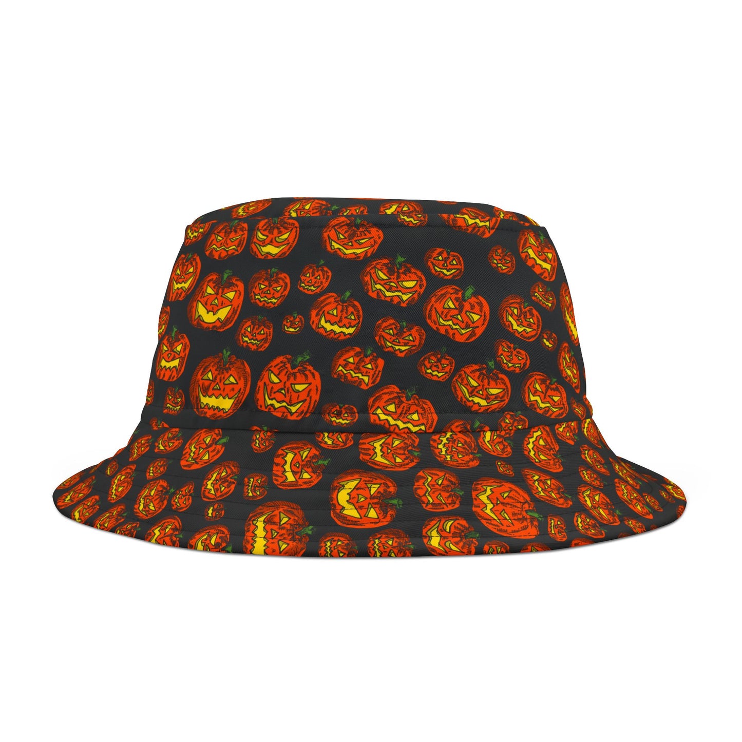 Halloween Pumpkin Bucket Hat, Festive Accessory for Fall, Trick or Treat Gear, Unisex Hat, Autumn Outdoor Fun, Spooky Style