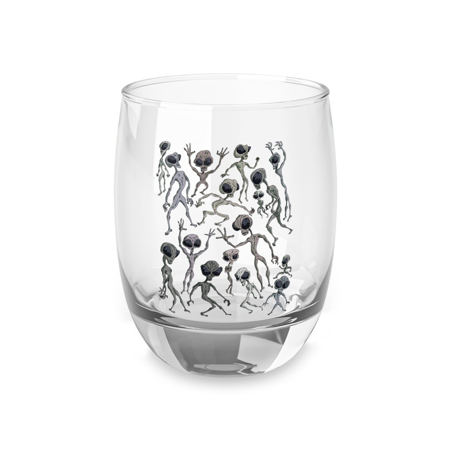 Alien Dance Party Whiskey Glass - Unique Barware for Housewarming, Parties, Decor, Men’s Gifts, Sci-Fi Lovers
