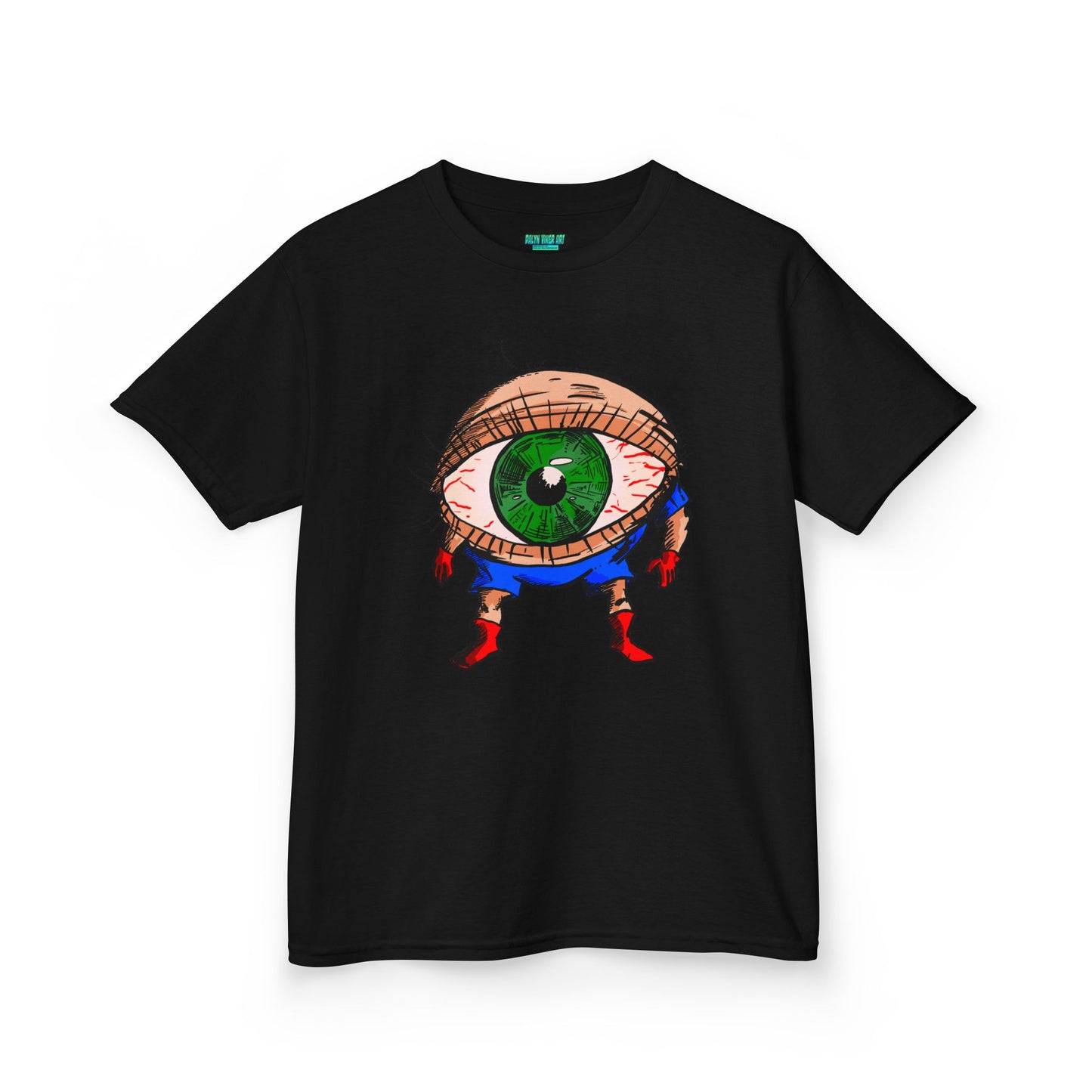 Terrif-EYE-ing Whimsical Kids Heavy Cotton Tee with Eye Design