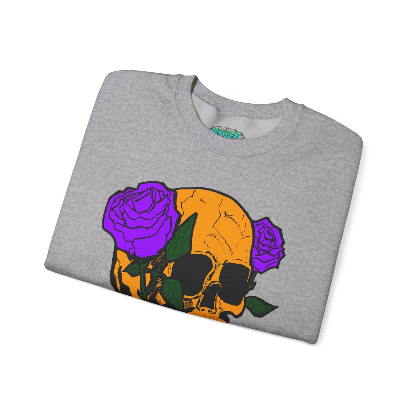 Skull & Roses Sweatshirt - Unisex Heavy Blend™ Crewneck