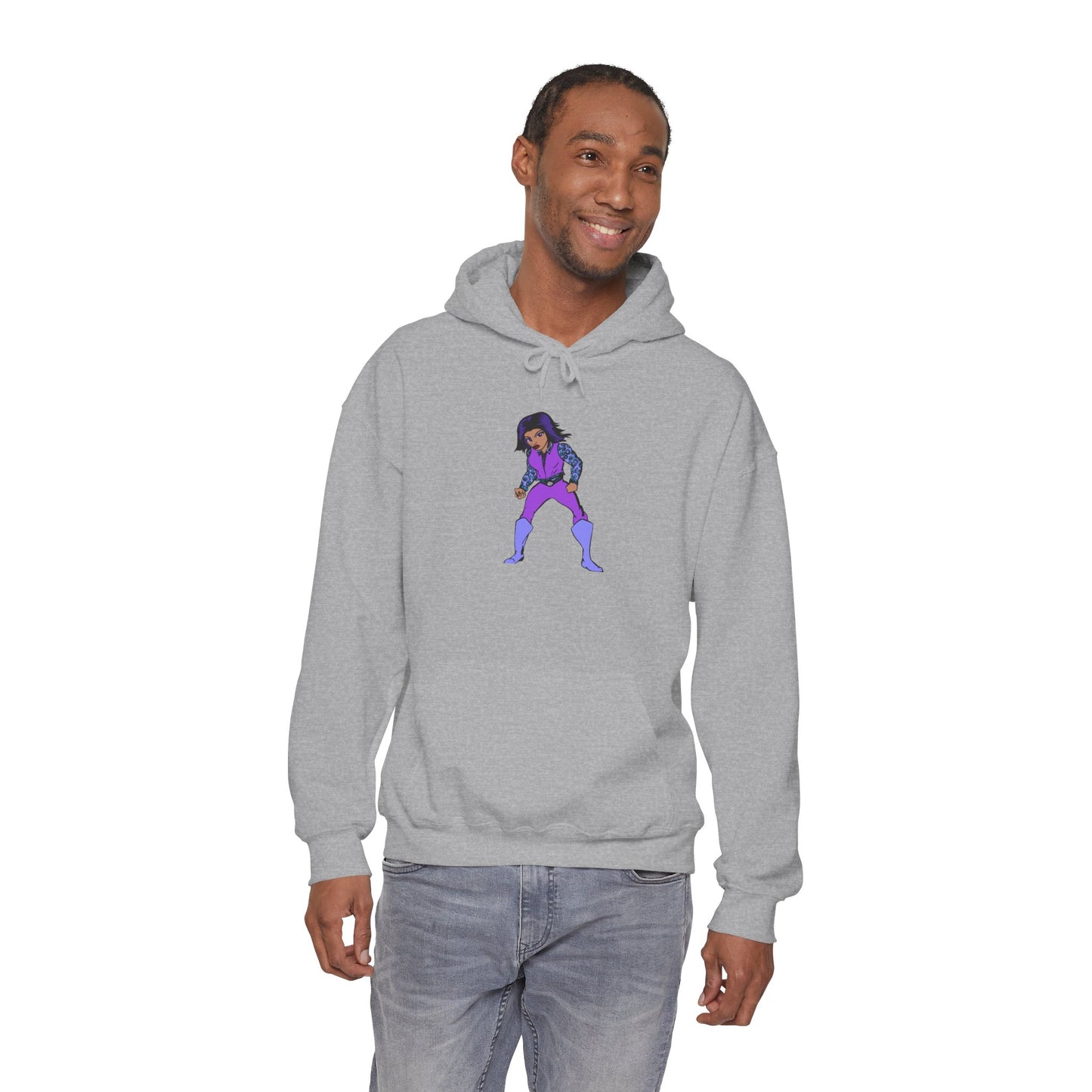 Funky Superhero Hoodie: Unisex Sweatshirt, Cozy Gift for Cartoon Lovers, Perfect for Comfy Days, Great for Halloween