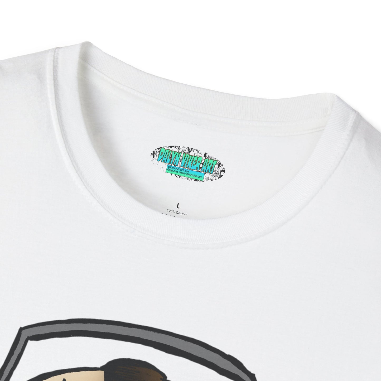 Electric Screaming Skull Unisex Softstyle T-Shirt