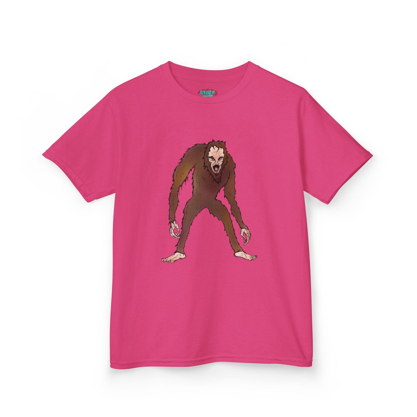 Kids Tee — Playful Sasquatch/Yeti Monster Graphic
