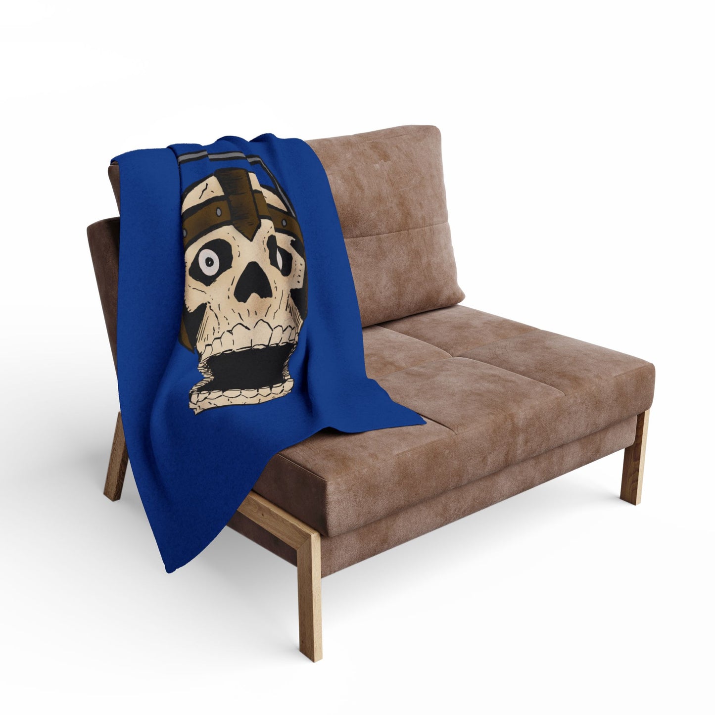 Electric Screaming Skull Arctic Fleece Blanket