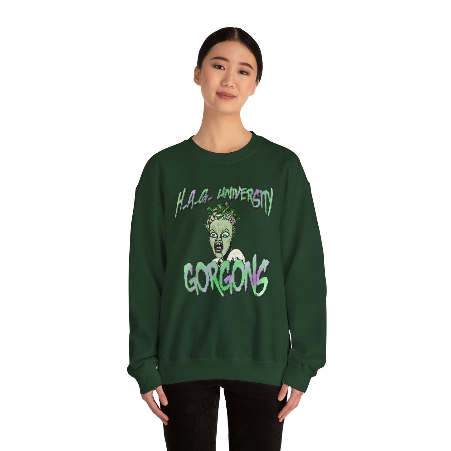 HAG University GORGONS Crewneck Sweatshirt – Unisex Heavy Blend