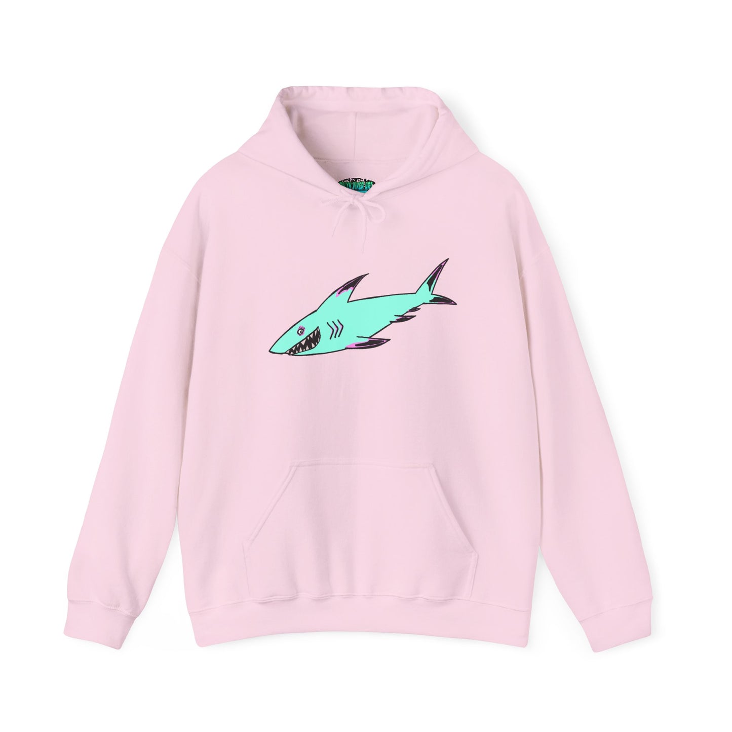 Shark Graphic Unisex Hoodie, Fun Casual Wear, Beach Lover's Gift, Relaxing Lounge Sweatshirt, Unique Gift for Any Occasion