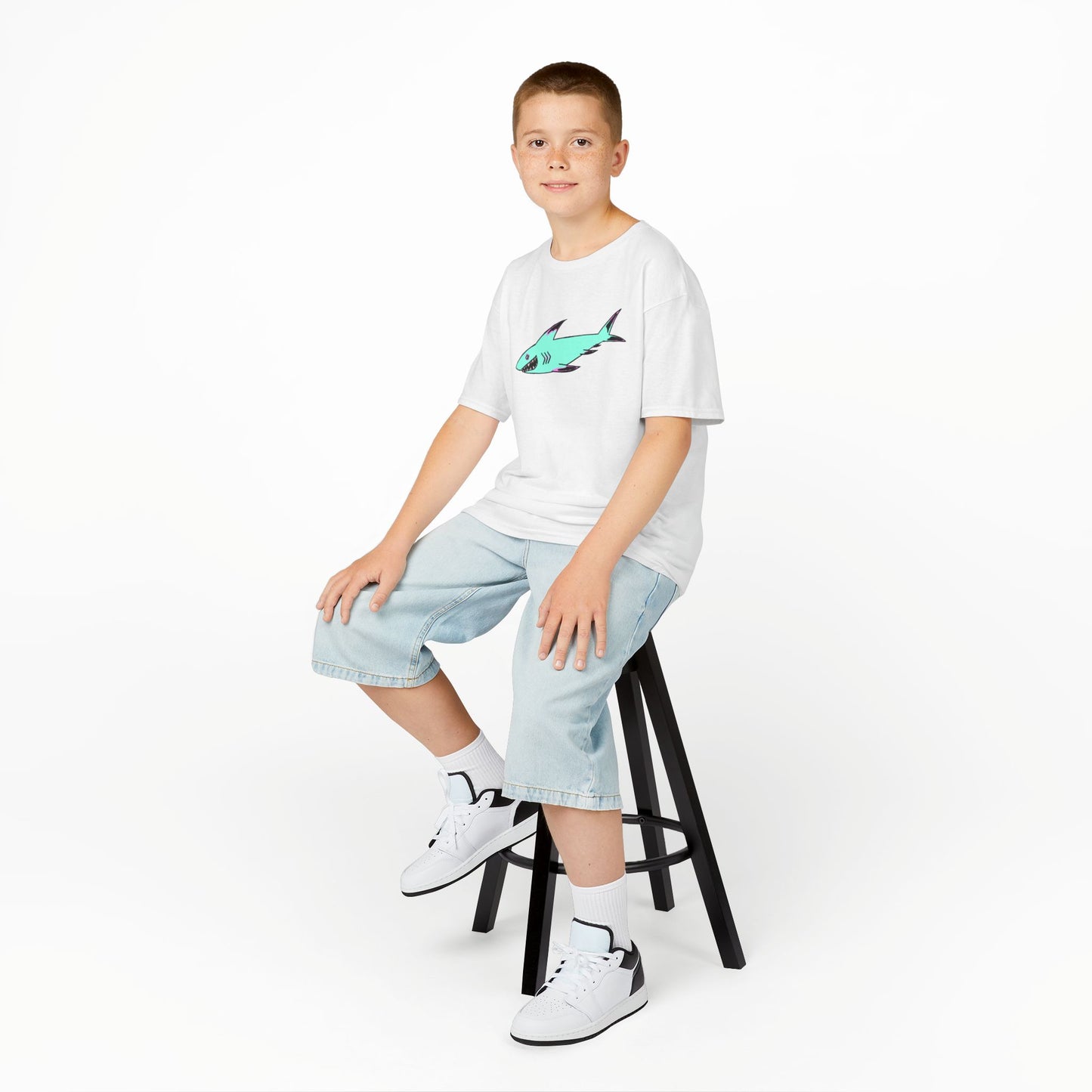 Cool Shark Kids Tee, Animal T-Shirt, Gifts for Boys, Summer Wear, Fun Graphic Tee, Birthday Gift