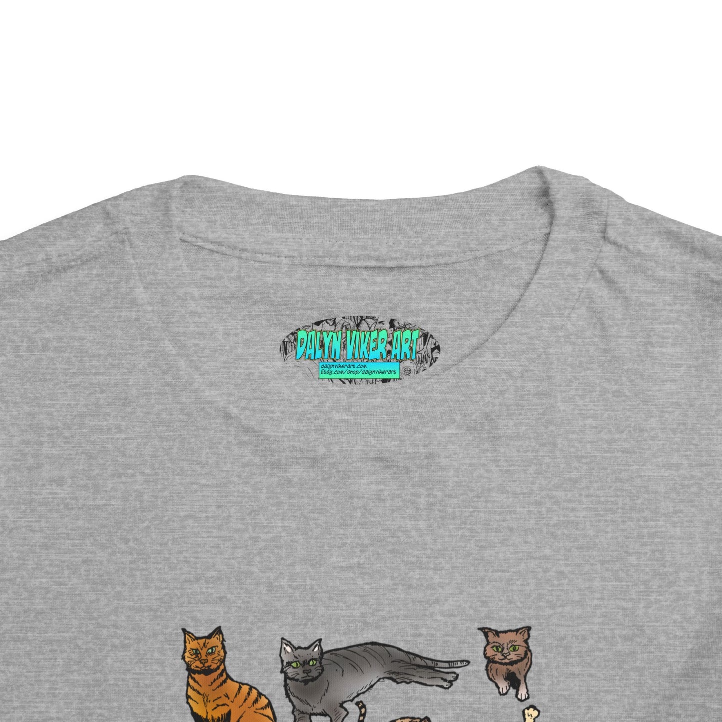 Toddler Tee — Playful Cat Pack Graphic Shirt for Kids