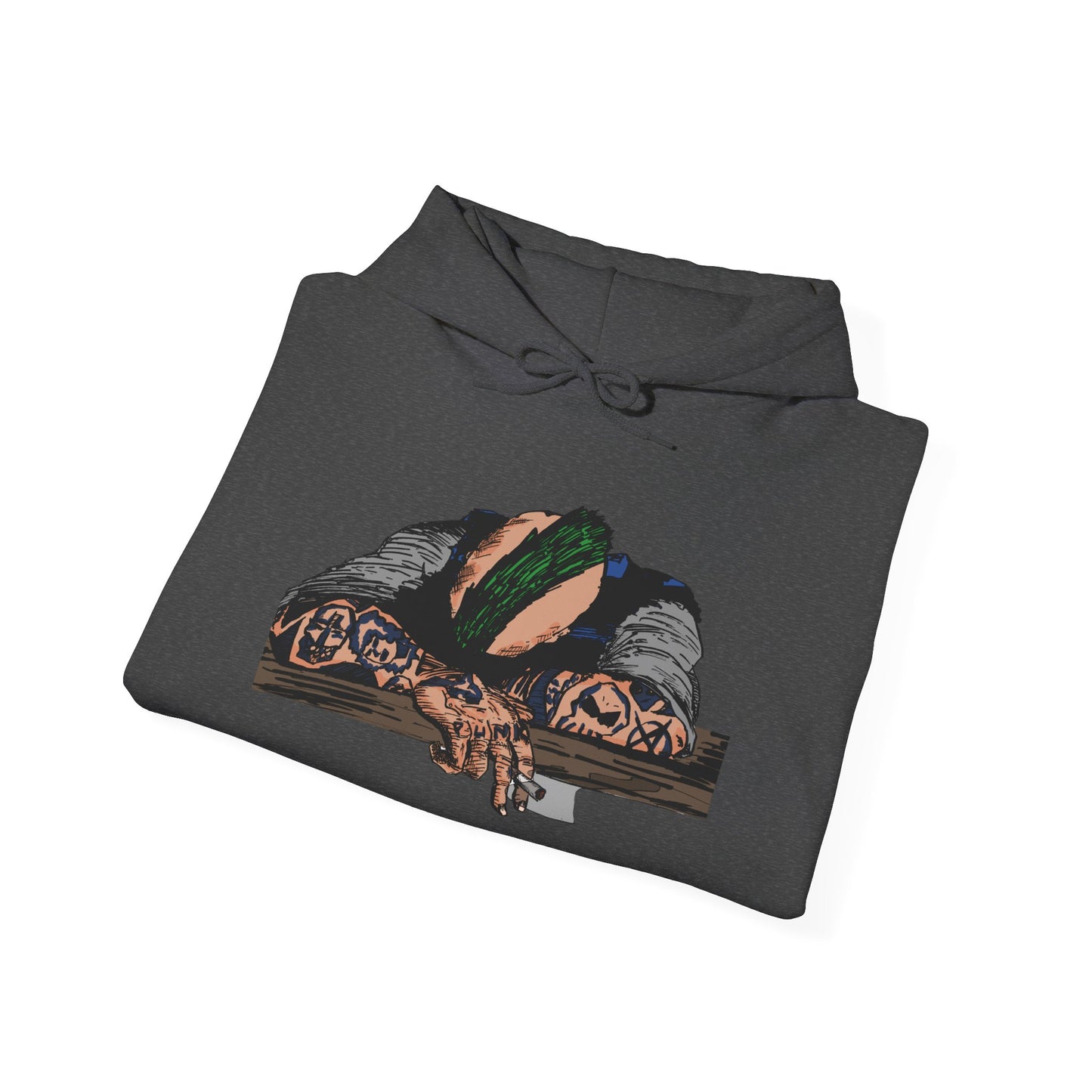 Punk and Done Color Unisex Hooded Sweatshirt, Cozy Streetwear, Unique Gift for Art Lovers, Casual Lounge Wear, Perfect for Fall Fashion