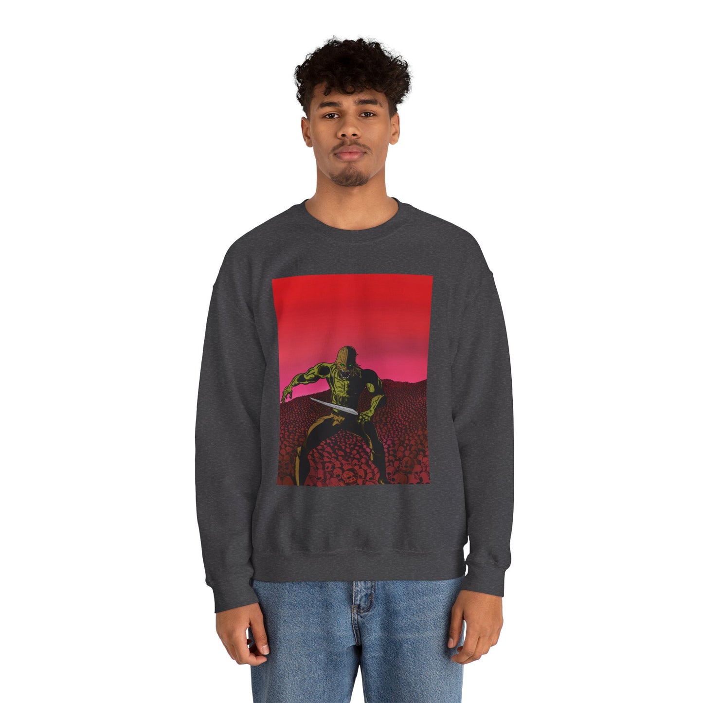 Retro Skull Master Graphic Unisex Crewneck Sweatshirt