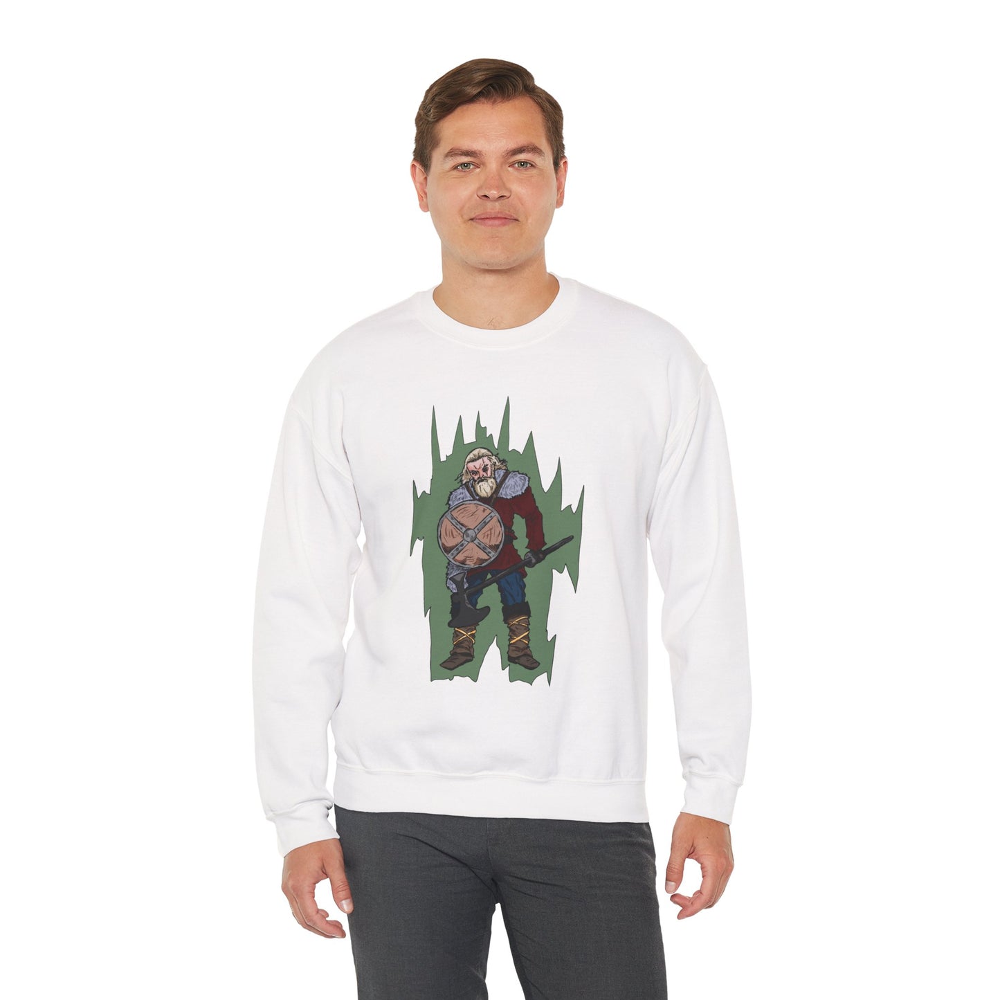 Viking Warrior Sweatshirt - Unisex Heavy Blend Crewneck