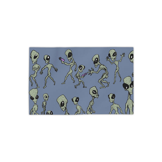 Alien Intrusion - Gray Beach Towel