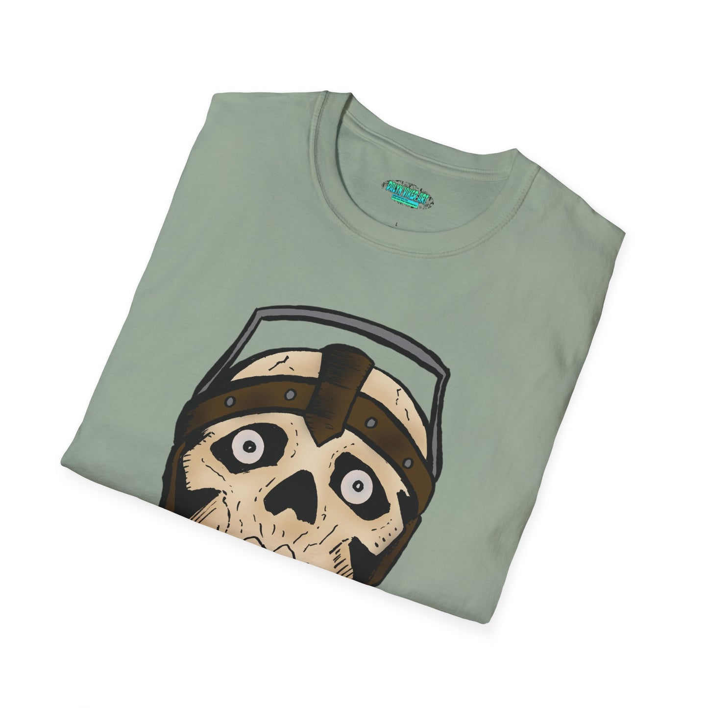 Electric Screaming Skull Unisex Softstyle T-Shirt