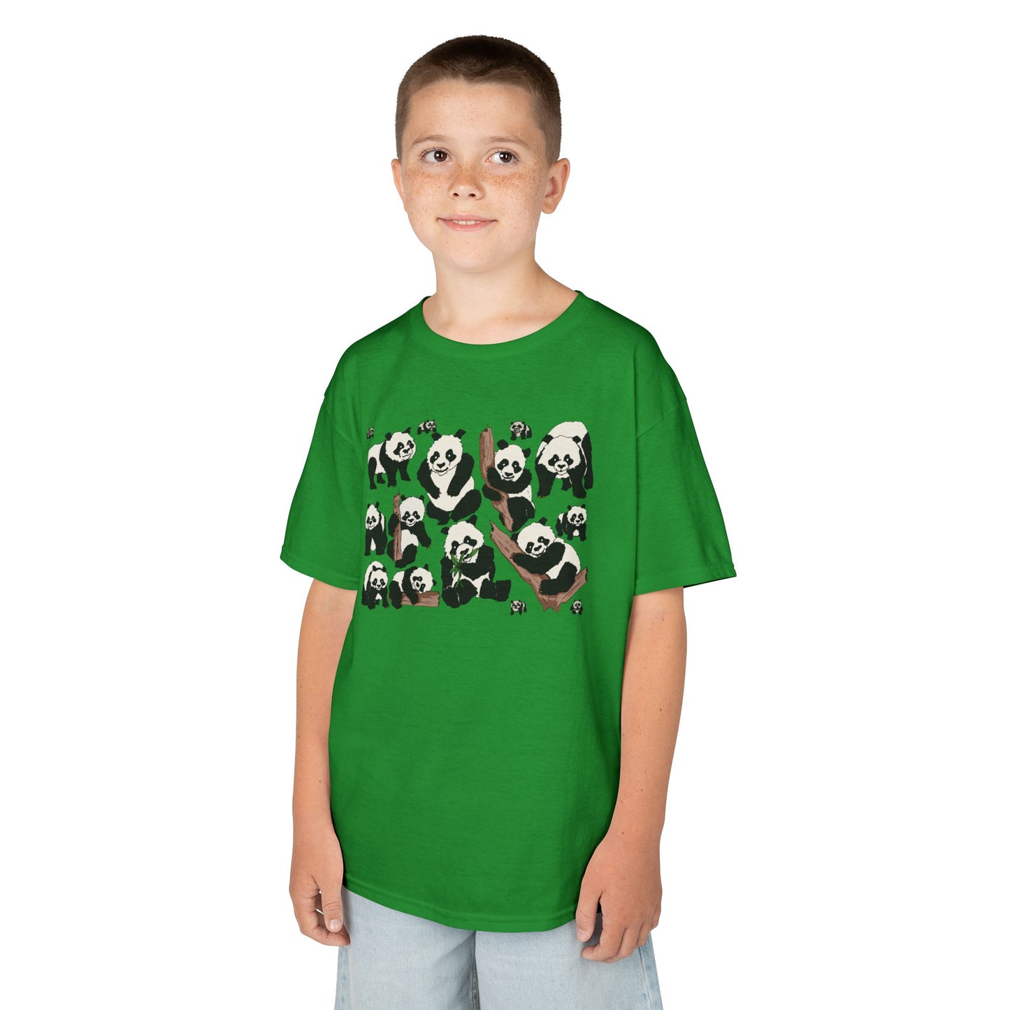 Panda Paradise Kids Tee, Cute Animal T-Shirt, Children's Gift, Birthday Present, Summer Wear, Eco-Friendly Fashion