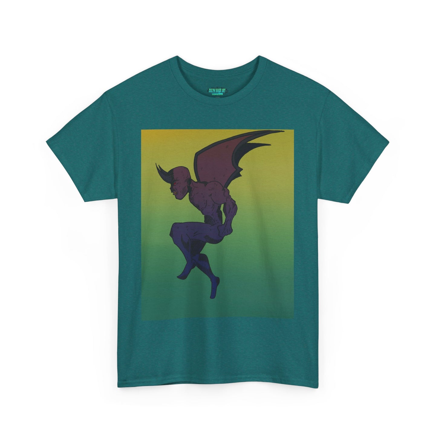 Unisex Heavy Cotton Tee - Artistic Devil Graphic Tee